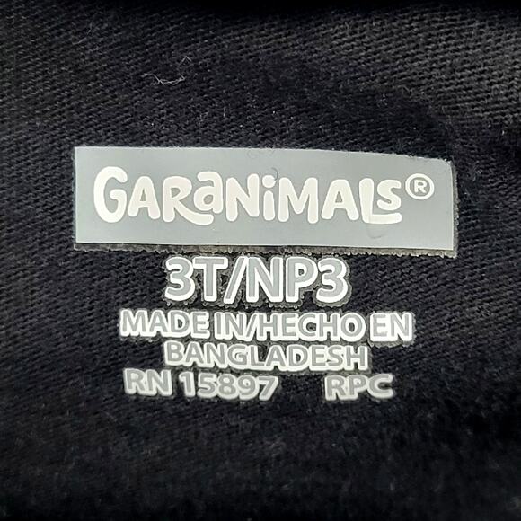 Garanimals Girl's Black Jogging Suit with Sequin Heart Toddler Size 2T/3T - Picture 4 of 10